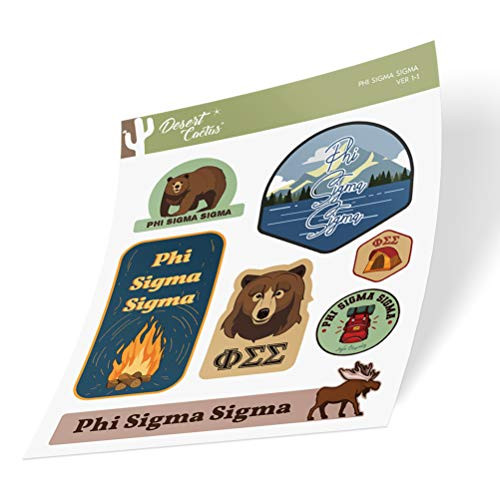 Phi Sigma Sigma Sticker Decal Laptop Water Bottle Car -Outdoor Sheet-
