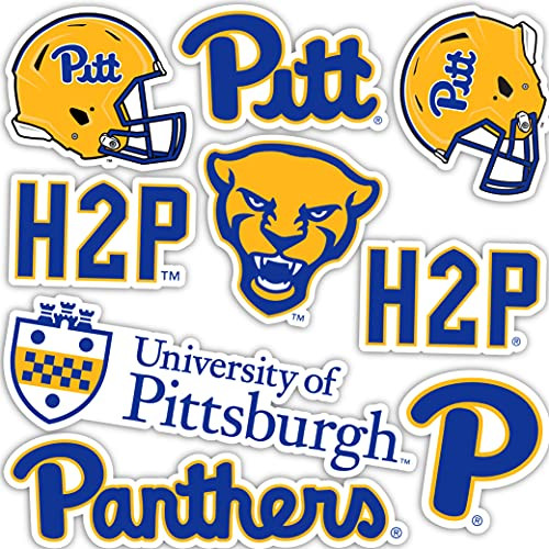 University of Pittsburgh Pitt Panthers Sticker Vinyl Decal Laptop Water Bottle Car Scrapbook -Sheet - Type 2-