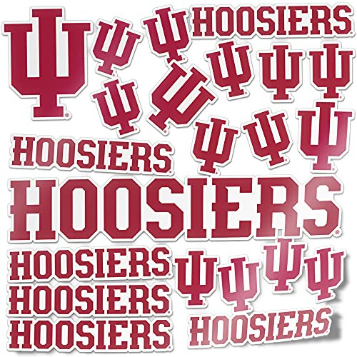 Indiana University Sticker Vinyl Decal Laptop Water Bottle Car Scrapbook -Type 1 Sheet-