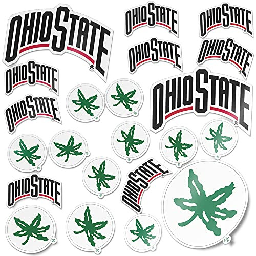 The Ohio State University OSU Buckeyes Sticker Vinyl Decal Laptop Water Bottle Car Scrapbook -Type 1-2 Sheet-