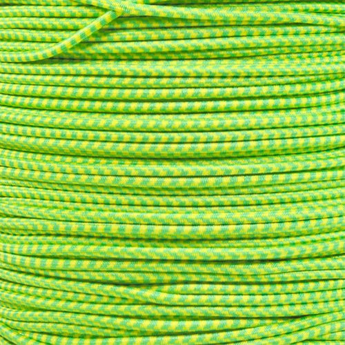 West Coast Paracord Bungee Elastic Nylon Shock Cord -1/8 Inch x 25 Feet, Dayglow-