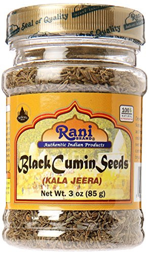 Rani Black Cumin Seeds -Kala Jeera / Bunium bulbocastanum- 3oz -85g- Natural ~ Gluten Friendly | NON-GMO | Vegan | Indian Origin