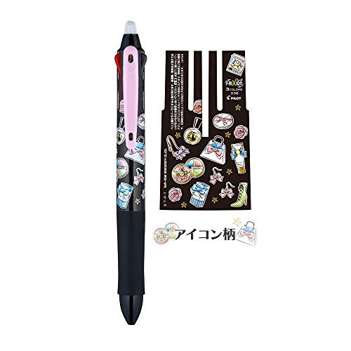 Sailor Moon Frixion Ballpoint Erasable Pen 3 Color Black, Red, Blue, 0.38mm / 25th Anniversary (BSM Icon [ S4644018 ])