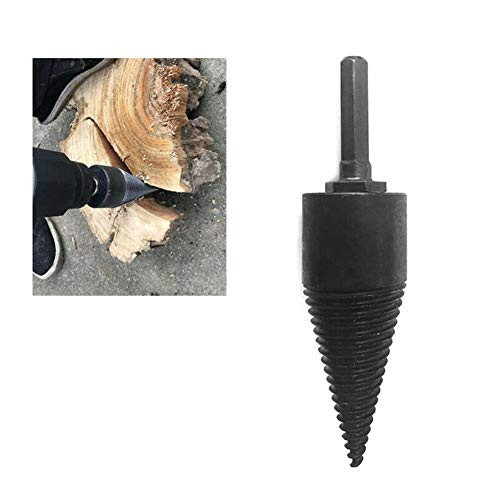 YOUNGL Drill Bit Wood Cone - Multifunction Screw Splitting Home Firewood Drill Bit Hex Shank Wood Splitter, Reamer Woodworking Tools for Electric Drill Machine
