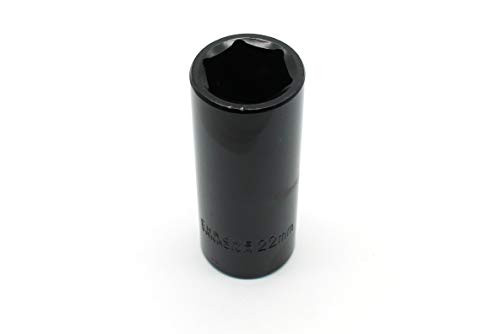 TEMO 22 mm Cr-V 6-Point 1/2" Drive Impact Deep Socket