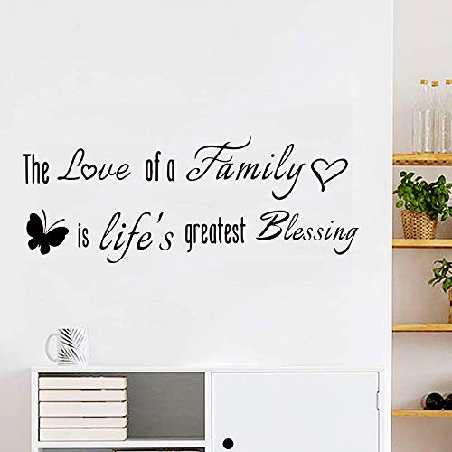 Summerjokes The Love of a Family is Life's Greatest Blessing Wall Sticker Decal Vinyl Decal, Family Living Room Photo Wall Bedroom Kitchen Dining Table Art Wall Decoration Summerjokes The Love of a Family is Life's Greatest Blessing Wall Sticker Decal Vinyl Decal, Family Living Room Photo Wall Bedroom Kitchen Dining Table Art Wall Decoration