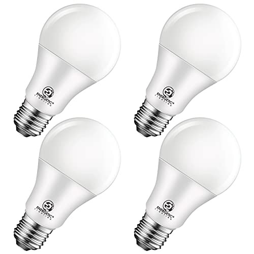100W Equivalent LED Bulb, LED A19 Light Bulb 5000K Daylight 1600 Lumens, Non-Dimmable E26 Base, UL Listed, Pack of 4