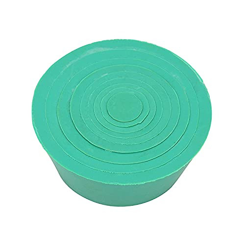 stonylab Filter Adapter Cones, Premium  and  Durable Tapered Collar Rubber Stopper Buchner Funnel Flask Cones Adapter Set, Wear-Resisting Smooth Surface, Pack of 9, Green