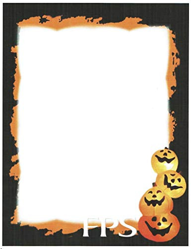Halloween Jack O Lantern Stationery Printer Paper 26 Sheets