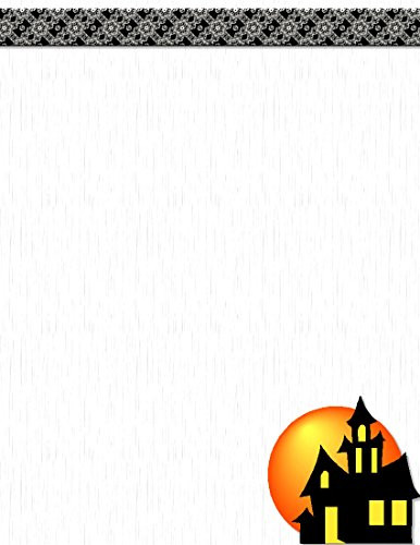 Halloween Haunted House Stationery Printer Paper 26 Sheets