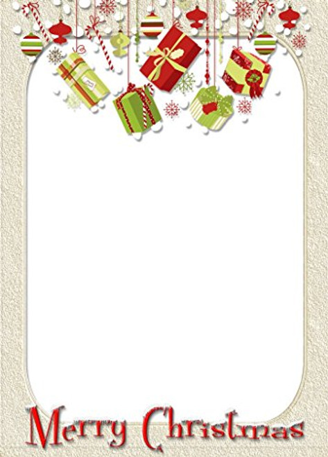 Merry Christmas Gifts Stationery Printer Paper 26 Sheets