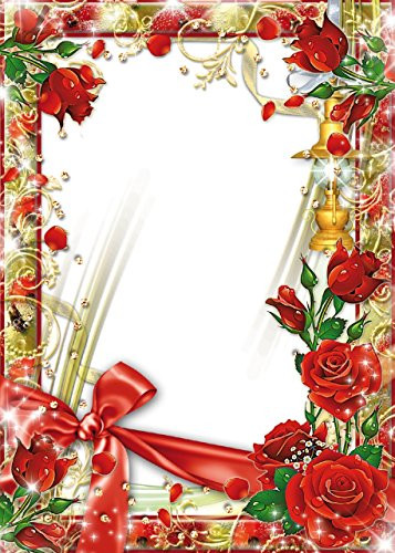 Valentine Day Red Roses  and  Bows Stationery Printer Paper 26 Sheets