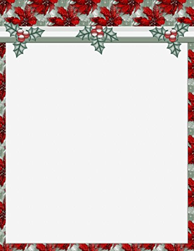Christmas Mistletoe Stationery Printer Paper 26 Sheets
