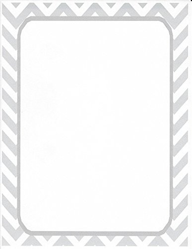 Silver Chevron Stationery Printer Paper 26 Sheets