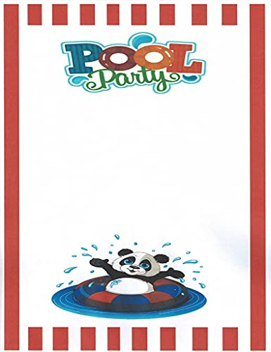 Pool Party Stationery Printer Paper 26 Sheets