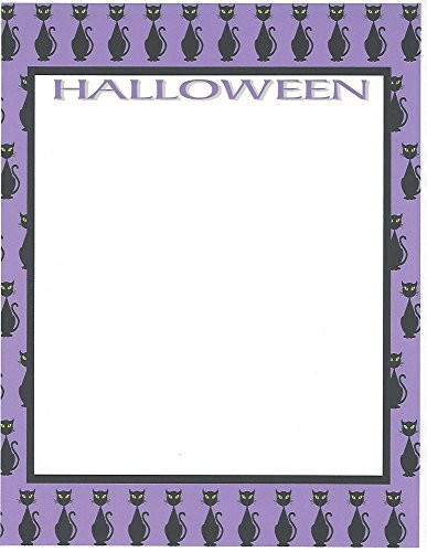 Halloween Black Cat Stationery Printer Paper 26 Sheets