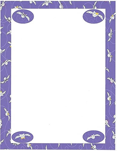 Halloween Going Batty Stationery Printer Paper 26 Sheets