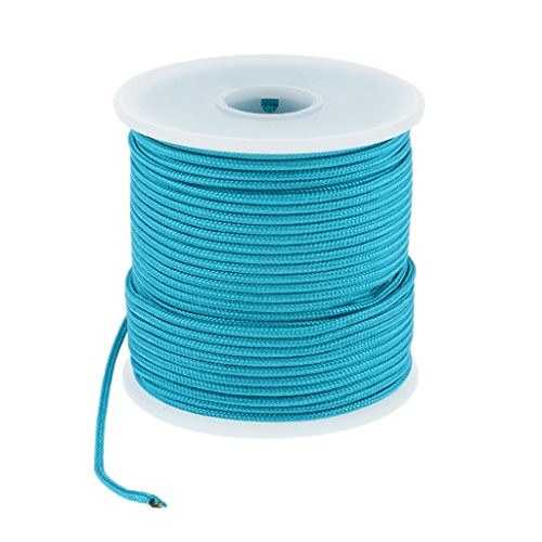 LEIPUPA 2mm 50m High Strength Nylon Cord Tent Guyline Rope for Outdoor Camping Tent - Blue