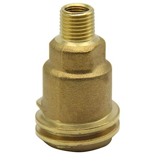 QCC1 Acme Nut Propane Gas Fitting Adapter with 1/4 Inch Male Pipe Thread, Brass Propane Fittings, Propane Grills Outdoor Cooking, Solid Brass Propane Adapter
