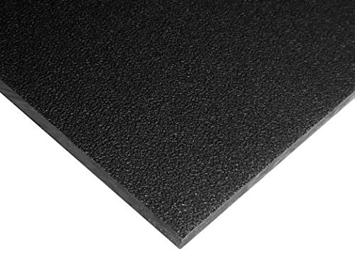 SIBE-R Plastic Supply - KYDEX V Plastic Sheet - 12"X12"X.028" Thick, Pack of 4 -Black-