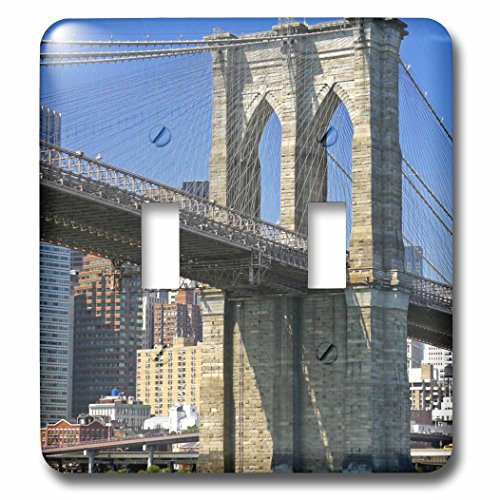 3dRose LLC lsp_93055_2 New York City Brooklyn Bridge Over East River Us33 Bja0044 Jayne's Gallery Double Toggle Switch