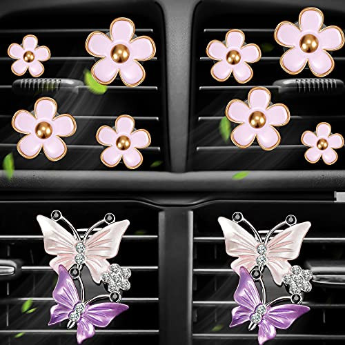 10 Pieces Car Air Freshener Dual Butterfly Air Vent Clips Daisy Flowers Car Air Freshener Clip Automotive Interior Aromatherapy Trim Outlet Freshener Perfume Clip Aroma Diffuser -Charming Colors- 10 Pieces Car Air Freshener Dual Butterfly Air Vent Clips Daisy Flowers Car Air Freshener Clip Automotive Interior Aromatherapy Trim Outlet Freshener Perfume Clip Aroma Diffuser -Charming Colors-