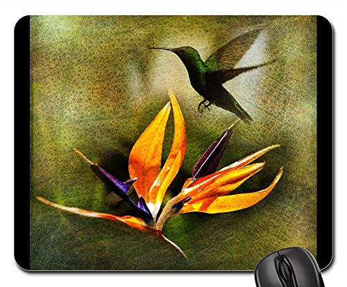 Mouse Pad - Birdie Flower Sheet The Leaves of The Branch Greens