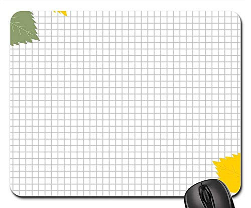 Mouse Pad - Background Map Scrapbooking Squares Sheet Leaves