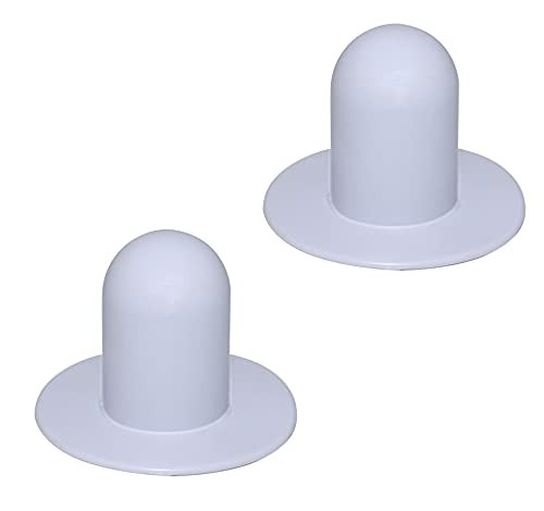 DOMUEN 2 Pack Wall Plugs Pool Wall Plugs Ground Swimming Pool Filter Pump Strainer Stopper Plug Stopper Replacement for Intex Pool Accessories, Grey