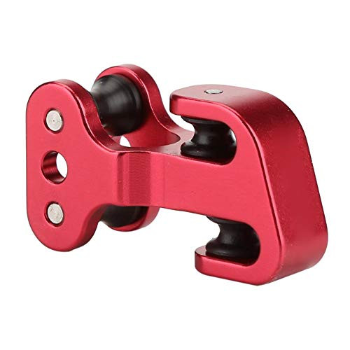 VGEBY Archery Cable Slide, Aluminium Alloy Arrow Compound Bow String Splitter Separator Protector Roller Glide -Red-