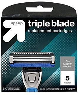 Men's 3 Blade Cartridges 5ct - Up and Up153; -fits Gillette Mach3 handles-
