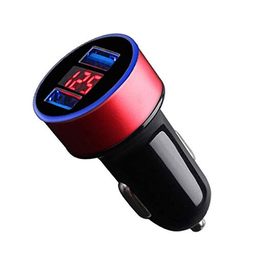 Davitu Cables, Adapters  and  Sockets - 5V 3.1A Dual USB Car Charger With LED Display Universal Mobile Phone Car Charger for mobile phones Charging - -Color Name: A5-