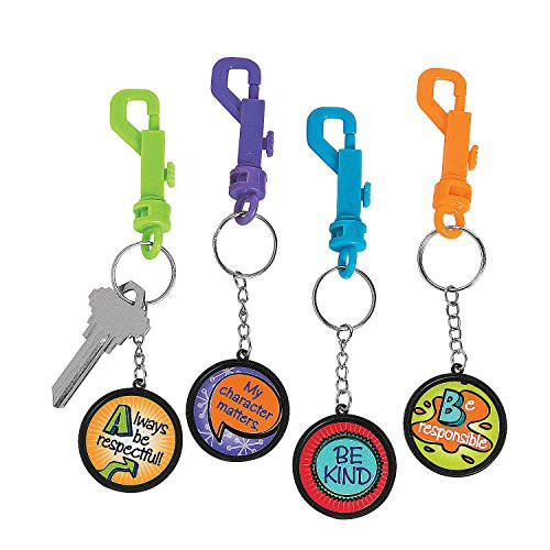 Fun Express Character Education Backpack Clip - 12 Pieces - Educational and Learning Activities for Kids Fun Express Character Education Backpack Clip - 12 Pieces - Educational and Learning Activities for Kids