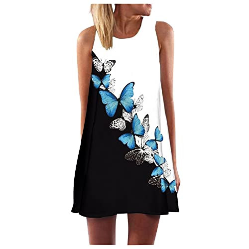 KANGMOON Women Dresses Casual Summer Mini Sleeveless Floral Print Boho Dress Short Tank Dress A-Line Beach Sundress KANGMOON Women Dresses Casual Summer Mini Sleeveless Floral Print Boho Dress Short Tank Dress A-Line Beach Sundress
