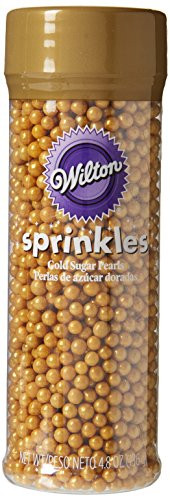Wilton Sugar Pearls, 4.8-Ounce, Gold
