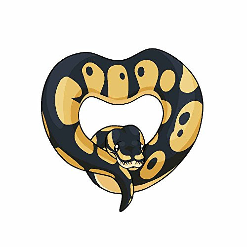 Ball Python Heart Snake Decal -Indoor and Outdoor use -Phantom-