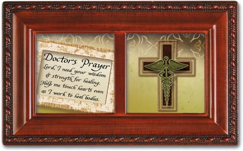 Cottage Garden Doctors Prayer Woodgrain Petite Music Box/Jewelry Box Plays Amazing Grace Cottage Garden Doctors Prayer Woodgrain Petite Music Box/Jewelry Box Plays Amazing Grace