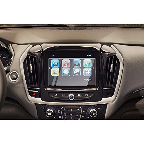 CDEFG Screen Protector Foils for 2021 Traverse Infotainment Navigation Display Touch Screen Protector for 2021 Traverse Tempered Glass 9H Hardness HD Protective Film -8 inch-