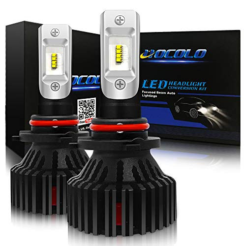 HOCOLO LED Headlight Bulbs All-in-One Conversion Kit - 9005 H10 HB3 9145 9040 - 8,000 Lm 6500K Xenon White Brilliant Bright Lighting Chips Headlamp High Beam - T8 -9005/HB3/H10-