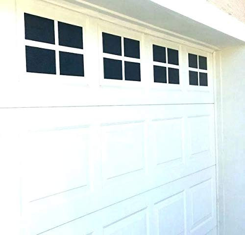 Sanfurney Magnetic Garage Door Windows Panes Faux Fake Decorative Window Decals 32 Pack for 2 car Garage Kit