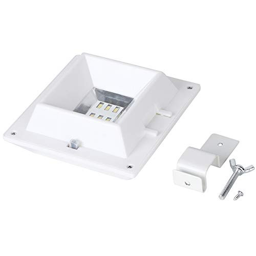 BWLZSP 6 LED Waterproof Solar Power Fence Light Garden Security Gutter Lamp Outdoor Decor, Solar Fence Lamp Solar Fence Light