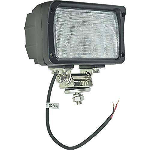New J and N Work Light, 12/24V, Led, 3,375 Lumens, White, 6.3" X 3.7", Flood