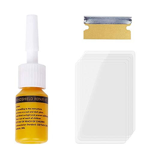 ihreesy Auto Windshield Repair Kit Windshield Crack Repair Kit Car Glass Chip Repair Tool Repair Tool Accessories for Windshield Crack,Star-Shaped Cracks,Bulls Eye Cracks,C
