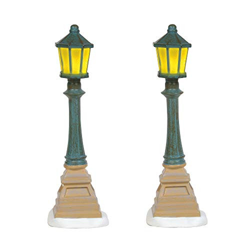 Department 56 Village Collections Accessories Christmas Street Lanterns Lights Figurines 4.75" Multicolor
