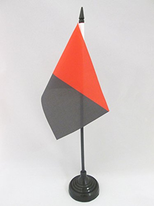 AZ FLAG Anarcho Syndicalism Movement Table Flag 4'' x 6'' - Anarcho-syndicalist Desk Flag 15 x 10 cm - Black Plastic Stick and Base AZ FLAG Anarcho Syndicalism Movement Table Flag 4'' x 6'' - Anarcho-syndicalist Desk Flag 15 x 10 cm - Black Plastic Stick and Base