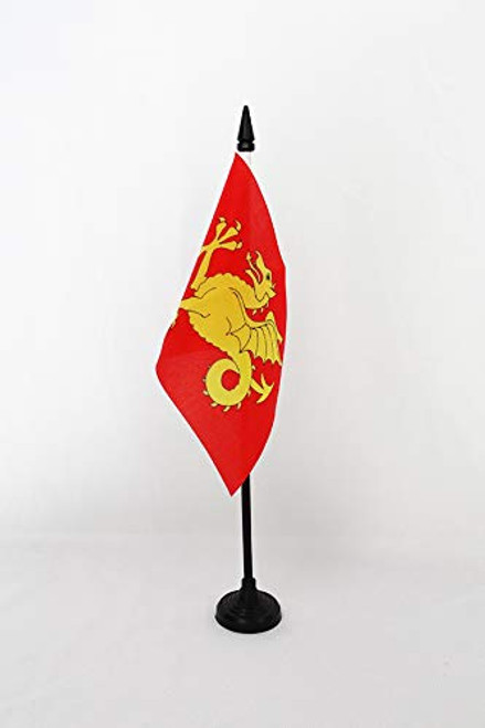 AZ FLAG Wessex County Table Flag 4'' x 6'' - du Wessex - England Desk Flag 15 x 10 cm - Black Plastic Stick and Base AZ FLAG Wessex County Table Flag 4'' x 6'' - du Wessex - England Desk Flag 15 x 10 cm - Black Plastic Stick and Base