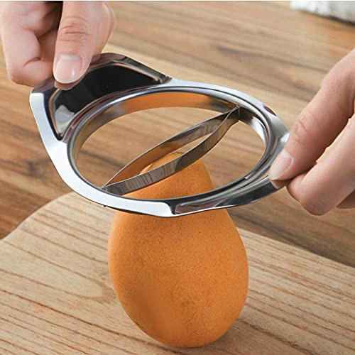 Stainless Steel Blade Mango Slicer Peeler Apple Pear Tomato Cutter Divider for Fruit Core Splitter Kitchen Tool