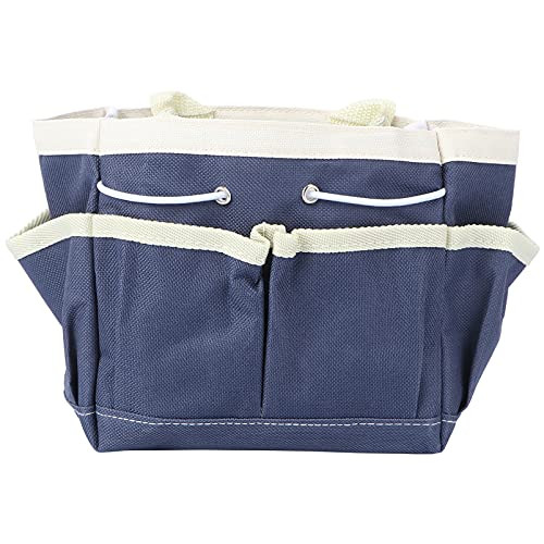 Happyyami Garden Tool Tote Bag Oxford Cloth Heavy Duty Garden Tote Organizer Bag Carrier Gardening Storage Tote for Garden Plant Tool Set Store Content Bag