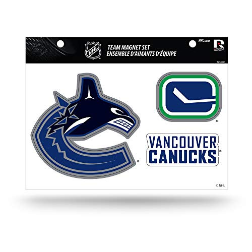 NHL Vancouver Canucks Die Cut Team Magnet Set Sheet