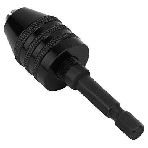 Drill Chuck Adapter, Small Drill Chuck Change Adapter 1/4 Keyless Drill Chuck, 0.3-6.5mm Drill Bit Chuck Keyless Drill Chuck, for Mini Power Drill Impact Driver
